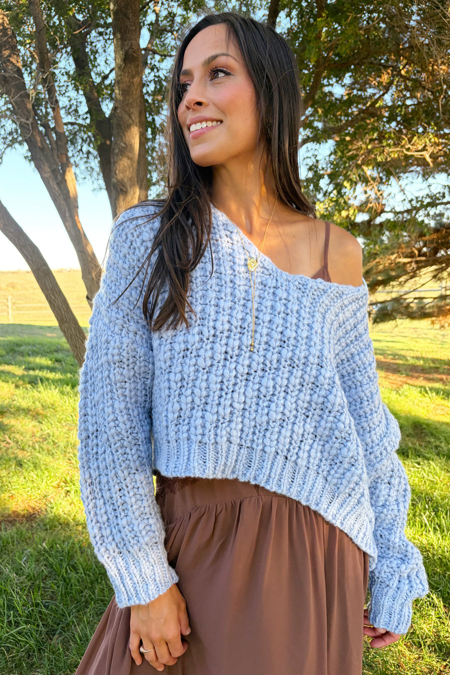 Lola open knit oversized sweater