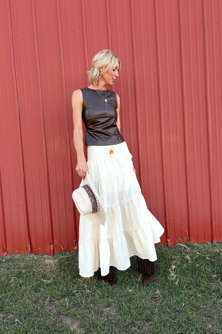 Tammy tiered maxi skirt